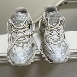 Balenciaga sneakers white and silver